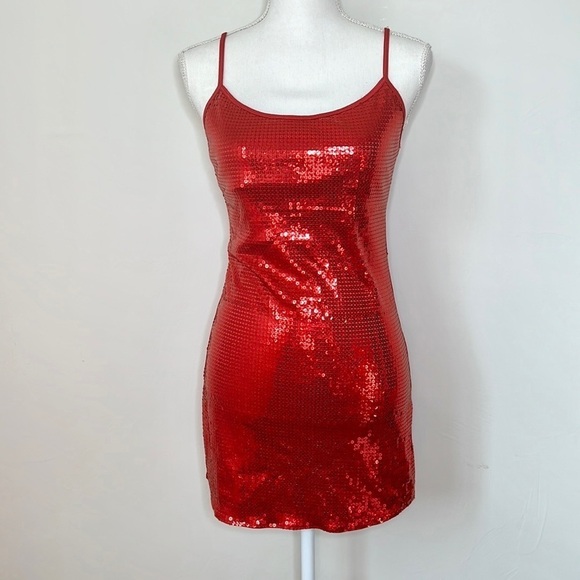 Sequin Red Dress